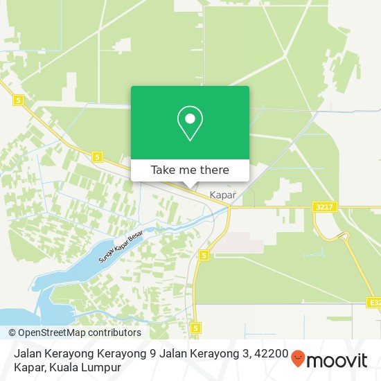 Peta Jalan Kerayong Kerayong 9 Jalan Kerayong 3, 42200 Kapar