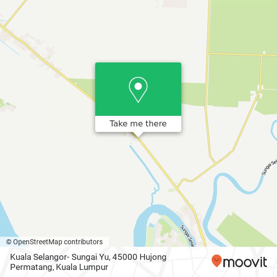 Peta Kuala Selangor- Sungai Yu, 45000 Hujong Permatang