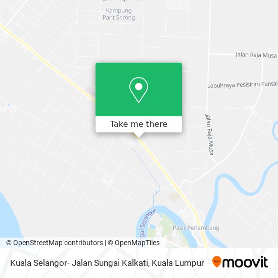 Kuala Selangor- Jalan Sungai Kalkati map