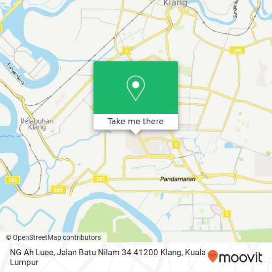 NG Ah Luee, Jalan Batu Nilam 34 41200 Klang map