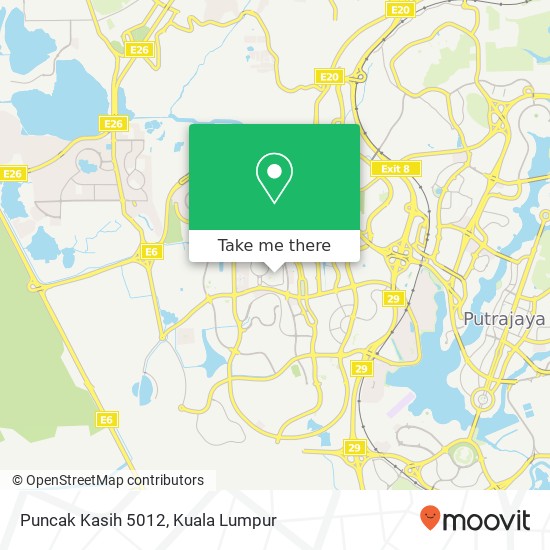 Puncak Kasih 5012 map