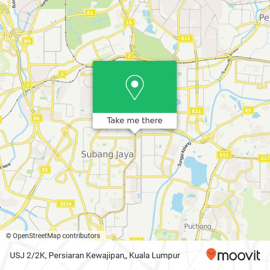 USJ 2/2K, Persiaran Kewajipan, map