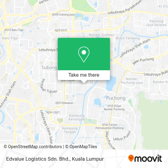 Edvalue Logistics Sdn. Bhd. map
