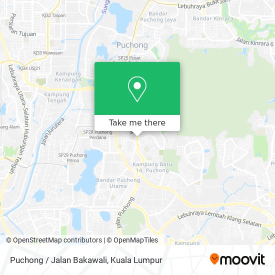 Peta Puchong / Jalan Bakawali