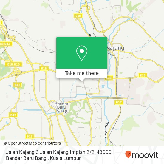 Peta Jalan Kajang 3 Jalan Kajang Impian 2 / 2, 43000 Bandar Baru Bangi