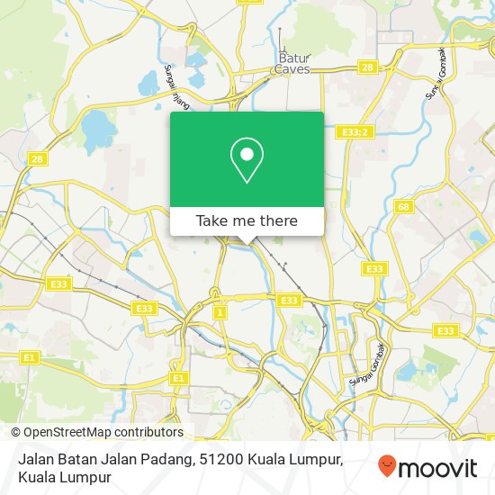 Jalan Batan Jalan Padang, 51200 Kuala Lumpur map