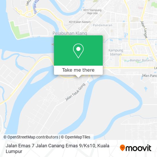 Jalan Emas 7 Jalan Canang Emas 9 / Ks10 map