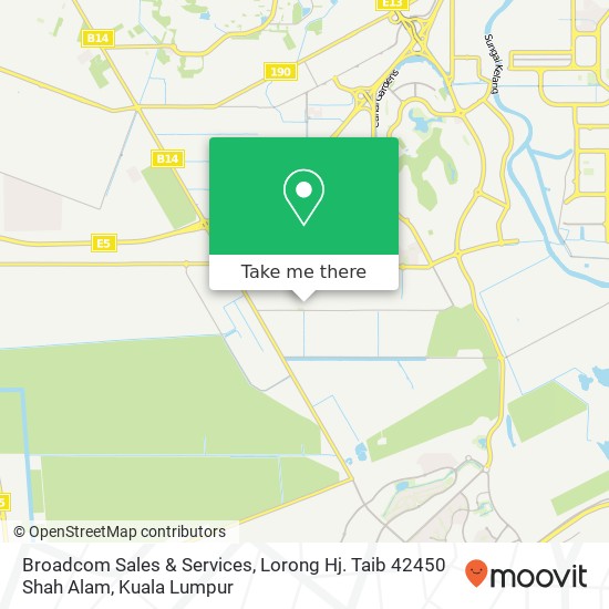 Broadcom Sales & Services, Lorong Hj. Taib 42450 Shah Alam map