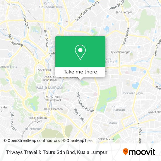 Triways Travel & Tours Sdn Bhd map