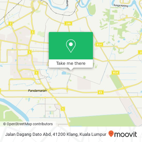 Peta Jalan Dagang Dato Abd, 41200 Klang