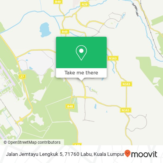 Peta Jalan Jemtayu Lengkuk 5, 71760 Labu