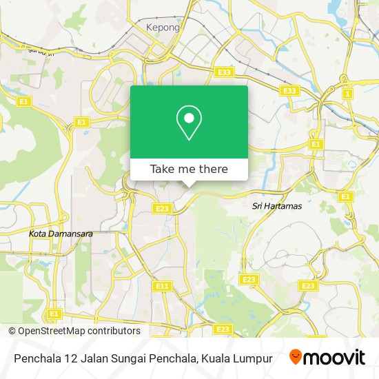 Peta Penchala 12 Jalan Sungai Penchala