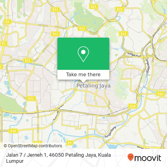 Peta Jalan 7 / Jerneh 1, 46050 Petaling Jaya