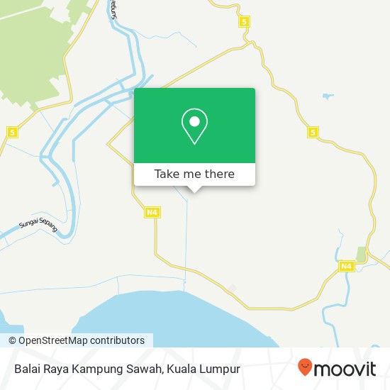 Peta Balai Raya Kampung Sawah