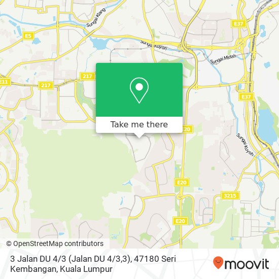 Peta 3 Jalan DU 4 / 3 (Jalan DU 4 / 3,3), 47180 Seri Kembangan