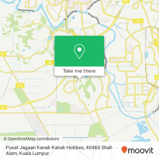 Peta Pusat Jagaan Kanak-Kanak Hobbes, 40460 Shah Alam