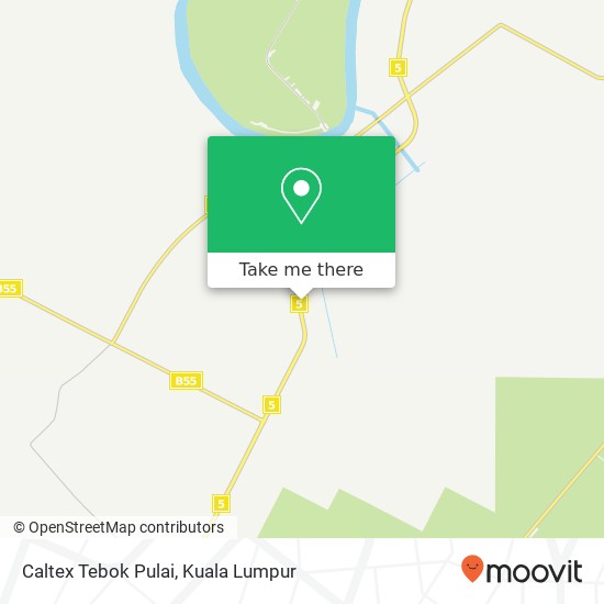Caltex Tebok Pulai map