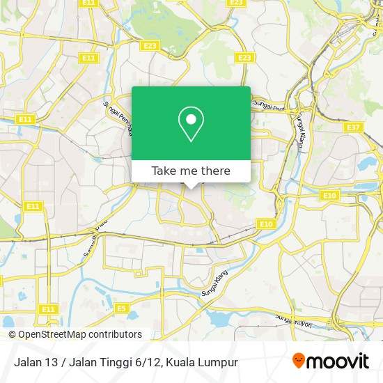 Jalan 13 / Jalan Tinggi 6/12 map