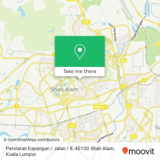 Persiaran Kayangan / Jalan / 8, 40100 Shah Alam map