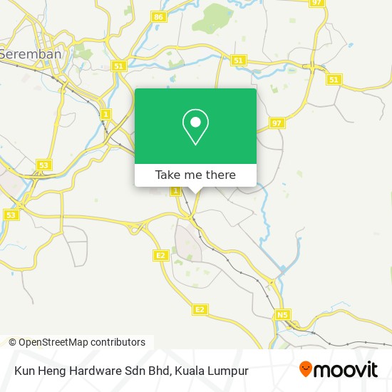 Peta Kun Heng Hardware Sdn Bhd