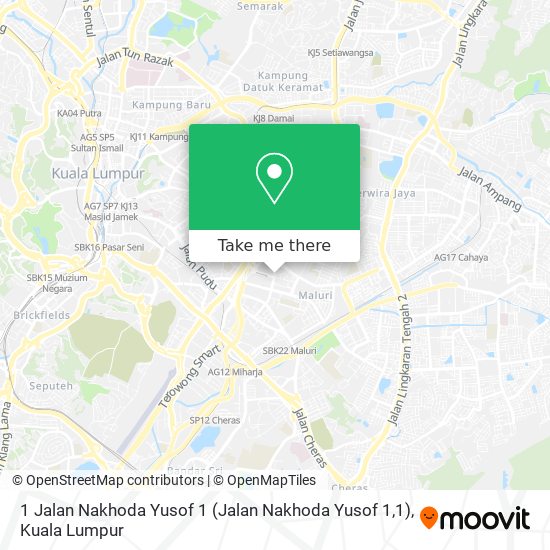 1 Jalan Nakhoda Yusof 1 map