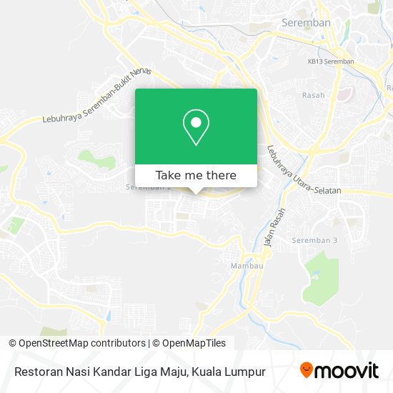 Restoran Nasi Kandar Liga Maju map