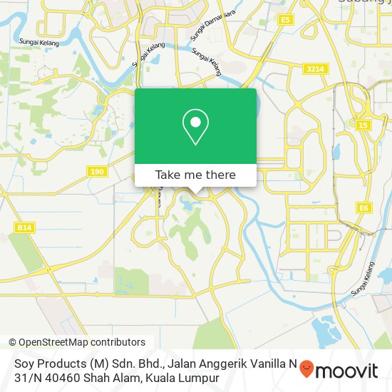 Peta Soy Products (M) Sdn. Bhd., Jalan Anggerik Vanilla N 31 / N 40460 Shah Alam