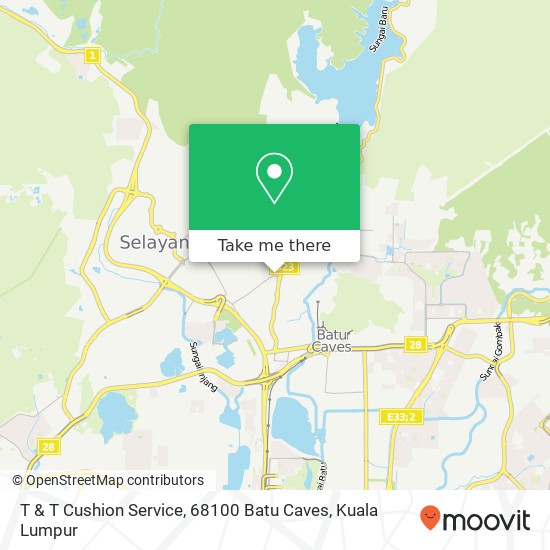 T & T Cushion Service, 68100 Batu Caves map