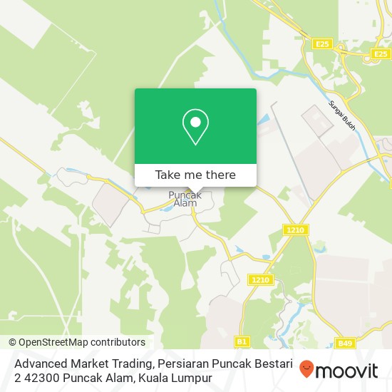 Peta Advanced Market Trading, Persiaran Puncak Bestari 2 42300 Puncak Alam