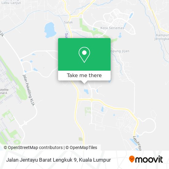 Jalan Jentayu Barat Lengkuk 9 map