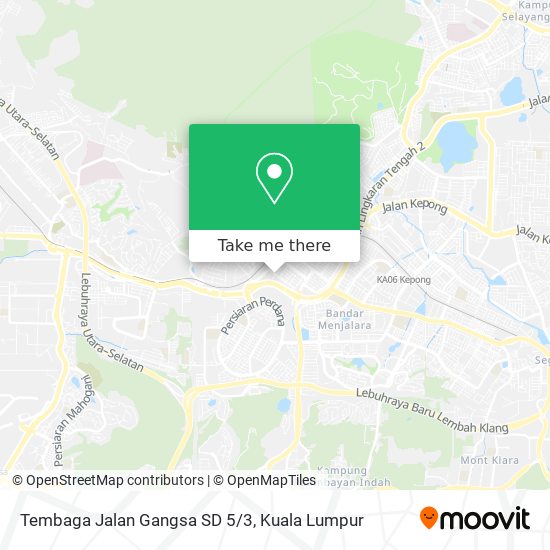 Tembaga Jalan Gangsa SD 5/3 map