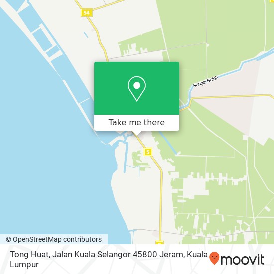Peta Tong Huat, Jalan Kuala Selangor 45800 Jeram