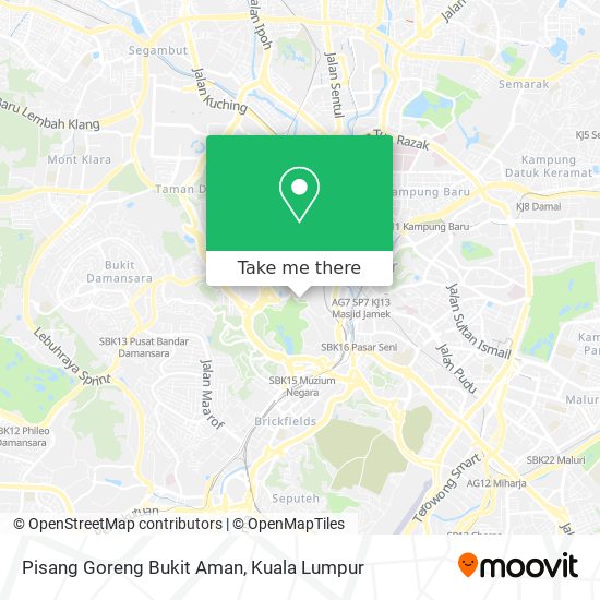 Pisang Goreng Bukit Aman map