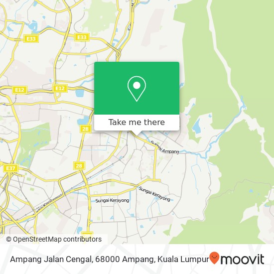 Ampang Jalan Cengal, 68000 Ampang map