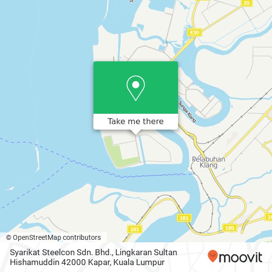 Syarikat Steelcon Sdn. Bhd., Lingkaran Sultan Hishamuddin 42000 Kapar map