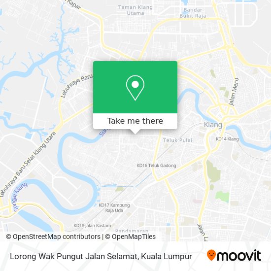 Peta Lorong Wak Pungut Jalan Selamat