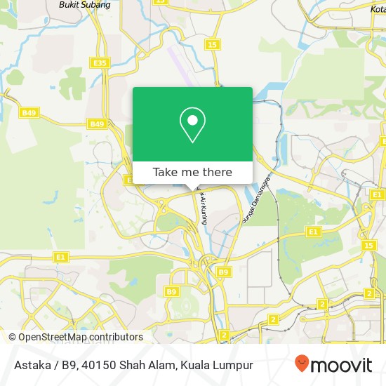 Astaka / B9, 40150 Shah Alam map