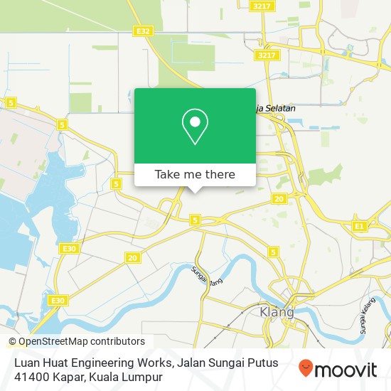 Luan Huat Engineering Works, Jalan Sungai Putus 41400 Kapar map