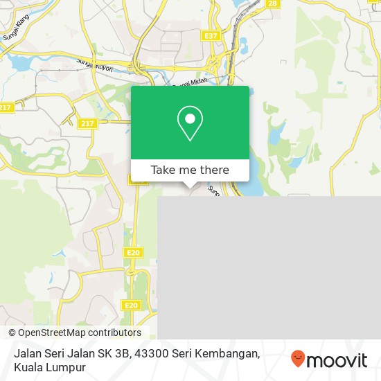 Peta Jalan Seri Jalan SK 3B, 43300 Seri Kembangan