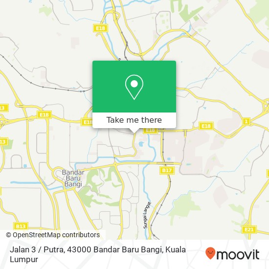 Jalan 3 / Putra, 43000 Bandar Baru Bangi map