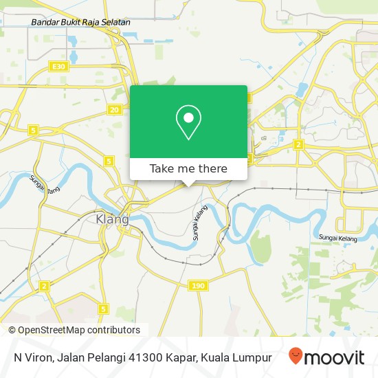 N Viron, Jalan Pelangi 41300 Kapar map