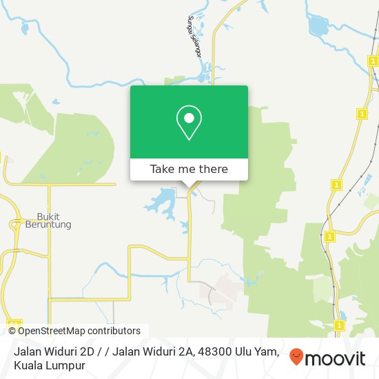 Peta Jalan Widuri 2D / / Jalan Widuri 2A, 48300 Ulu Yam