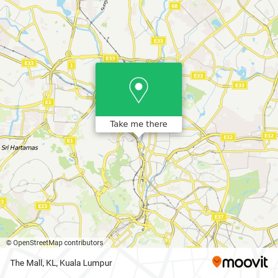 The Mall, KL map