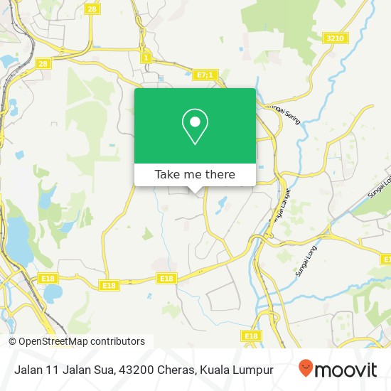 Jalan 11 Jalan Sua, 43200 Cheras map