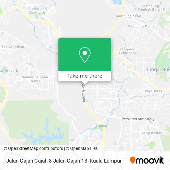 Peta Jalan Gajah Gajah 8 Jalan Gajah 13