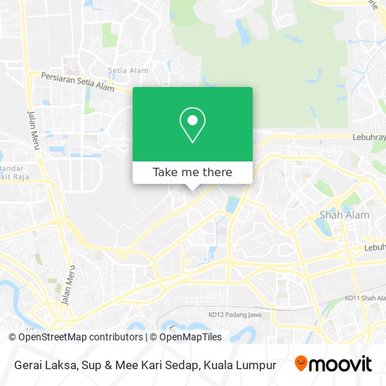 Gerai Laksa, Sup & Mee Kari Sedap map