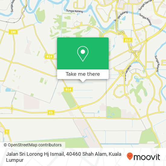 Peta Jalan Sri Lorong Hj Ismail, 40460 Shah Alam