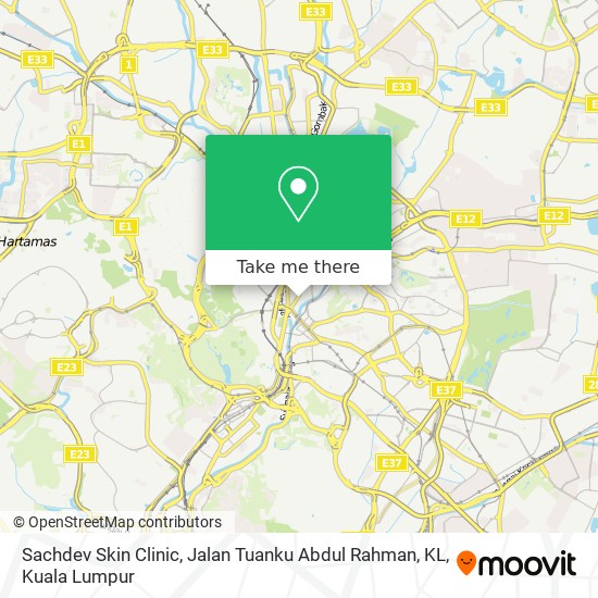 Sachdev Skin Clinic, Jalan Tuanku Abdul Rahman, KL map