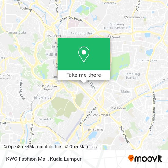 Peta KWC Fashion Mall