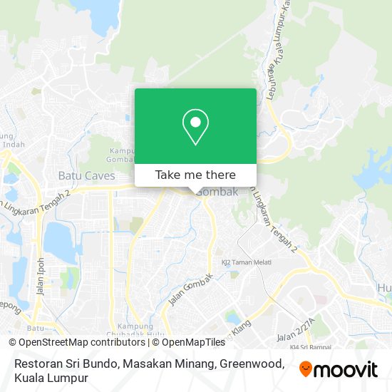 Restoran Sri Bundo, Masakan Minang, Greenwood map
